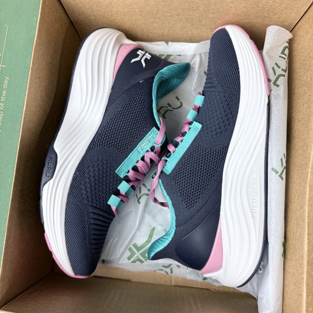 Kuru Atom 2 Womens Size 8 Blue White Athletic Running Walking Shoes Sneakers - Picture 13 of 14